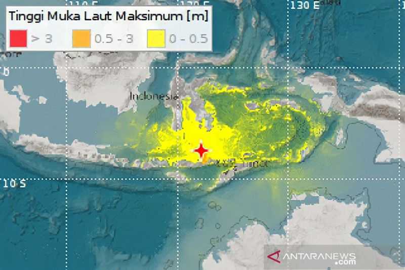 Gawat, Terjadi 15 Gempa Bumi Susulan Setelah Magnitudo 7,5 di Laut Flores