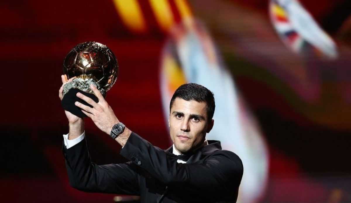 Gelandang Manchester City, Rodri, Raih Ballon d'Or 2024, Ungguli Duo Madrid, Vinicius dan Jude Bellingham