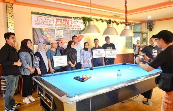 Gelar Turnamen Fun Snoker 2024, JPEG Juga Berikan Donasi Kepada Keluarga Mantan Jurnalis 4