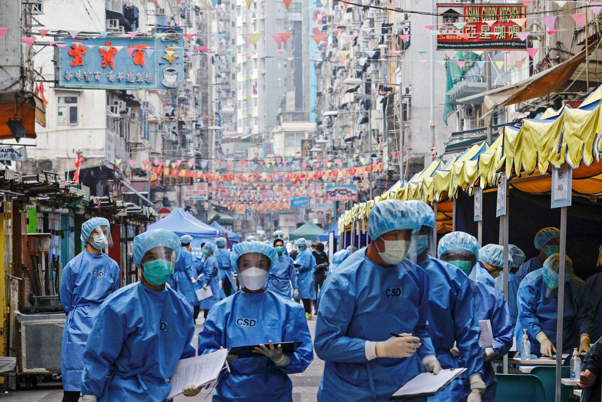 Gelombang Infeksi Covid-19 di Hong Kong Meningkat Drastis dan Membuat Kewalahan Pihak Berwenang, Kapasitas RS Sudah 100 Persen dan Peningkatan Kasus 20 Kali Lipat