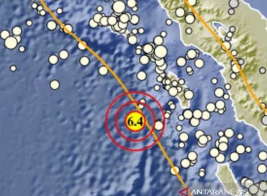 Gempa 7,2 Magnitudo di Nias Barat