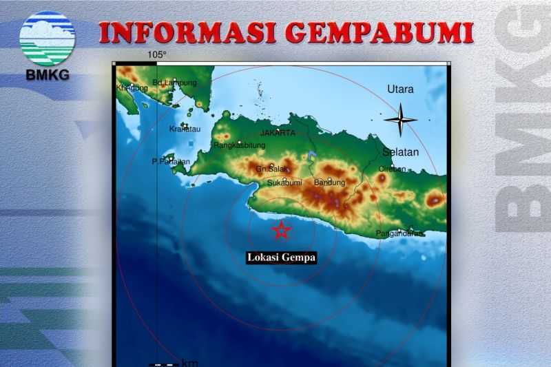 Gempa Berkekuatan M4,7 Kejutkan Warga Sukabumi