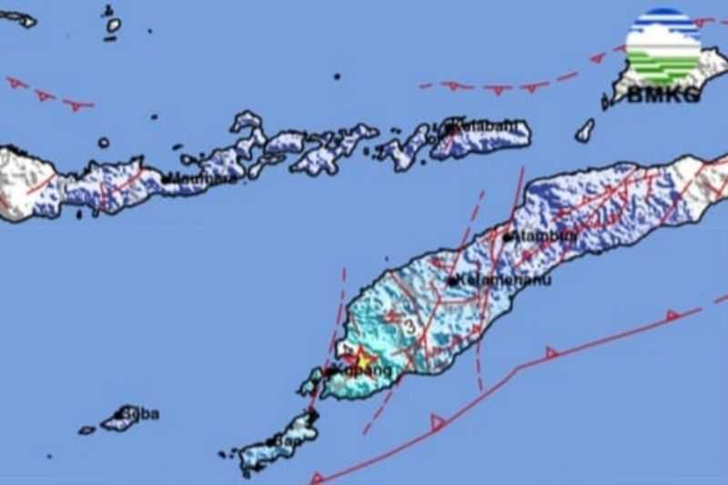 Gempa Bumi dengan Magnitudo 5,1 Guncang Kupang NTT