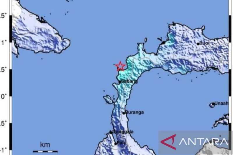 Gempa Kuat M5,3 Guncang Wilayah Lepas Pantai Donggala, Sulteng