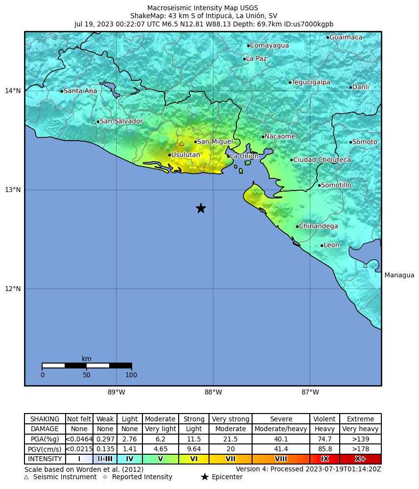 Gempa Kuat M6,5 di Samudra Pasifik Guncang Amerika Tengah