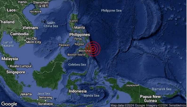 Gempa Kuat M6,8 Guncang Mindanao, Filipina