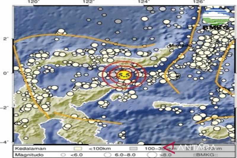 Gempa M5,5 Guncang Gorontalo, Getarannya Terasa hingga Pesisir Utara