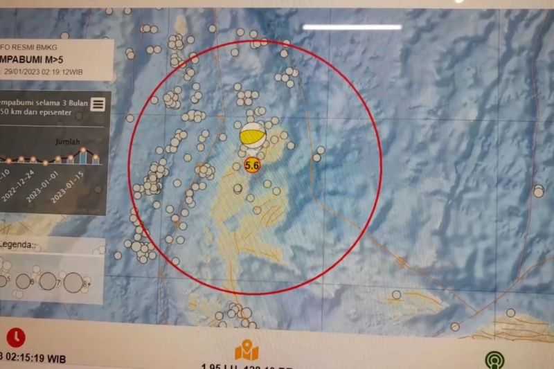 Gempa M5,6 di Maluku Utara Tak Berpotensi Tsunami, Warga Diminta untuk Tenang