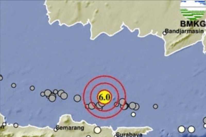 Gempa M6 Terjadi di Tuban Jatim, Getaran Dirasakan Warga Surabaya