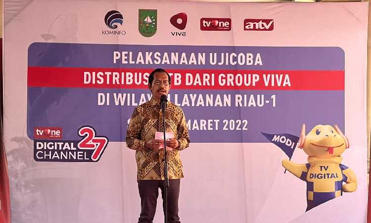 Gencarkan Migrasi TV Digital, Kementerian Komunikasi dan Informatika Distribusikan Lima Ribu Unit STB di Riau