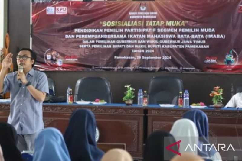 Gerak Cepat, KPU Pamekasan Sosialisasikan Pilkada Pada Pemilih Pemula