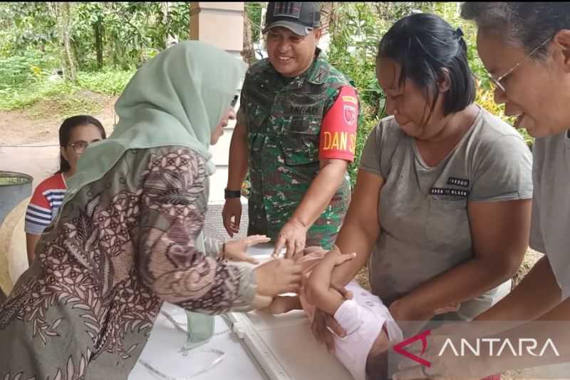 Gerak Cepat, TNI Gelar Penyuluhan Kesehatan Anak Guna Tekan Stunting di Maluku