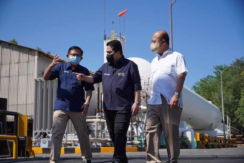 Gercep, Menteri BUMN Erick Thohir Reaktivasi Pabrik Oksigen Siap Suplai 23 Ton Sehari untuk Tangani Covid-19