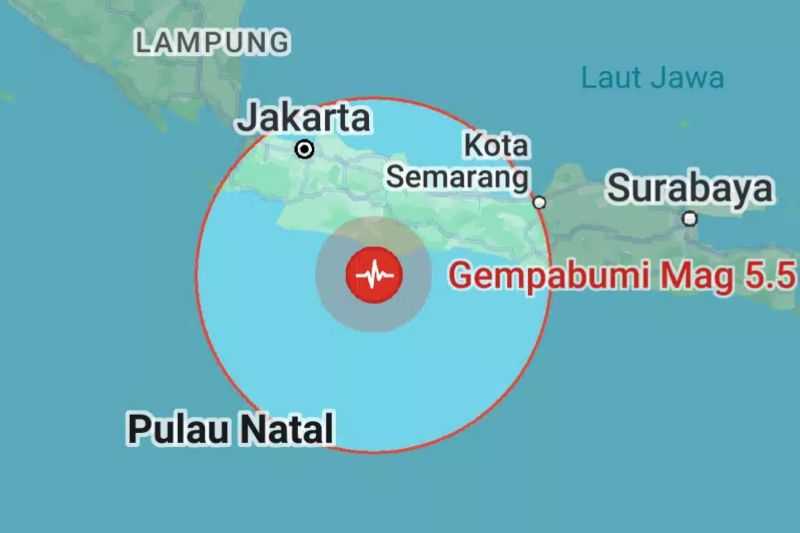 Getaran Gempa Bumi di Pangandaran Dirasakan hingga Sukabumi