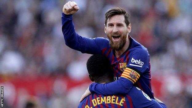 Gol dan “Assist” Messi Antar Barcelona Permalukan Sevilla