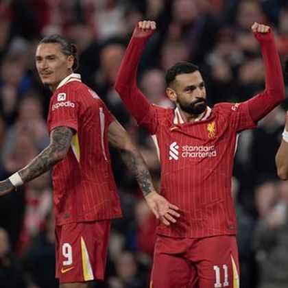 Gol Mac Allister dan Salah Menangkan Liverpool Atas Bologna di Liga Champions