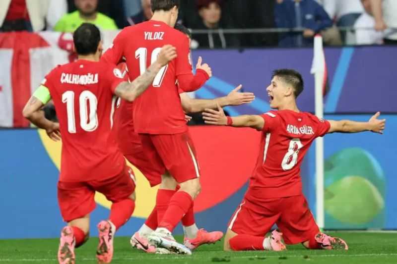 Gol Spektakuler Arda Guler Warnai Kemenangan 3-1 Turki Atas Georgia