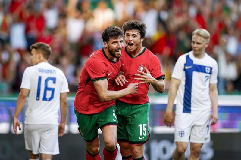Gol Telat Conceicao Bawa Portugal Susah Payah Tundukkan Republik Ceko 2-1