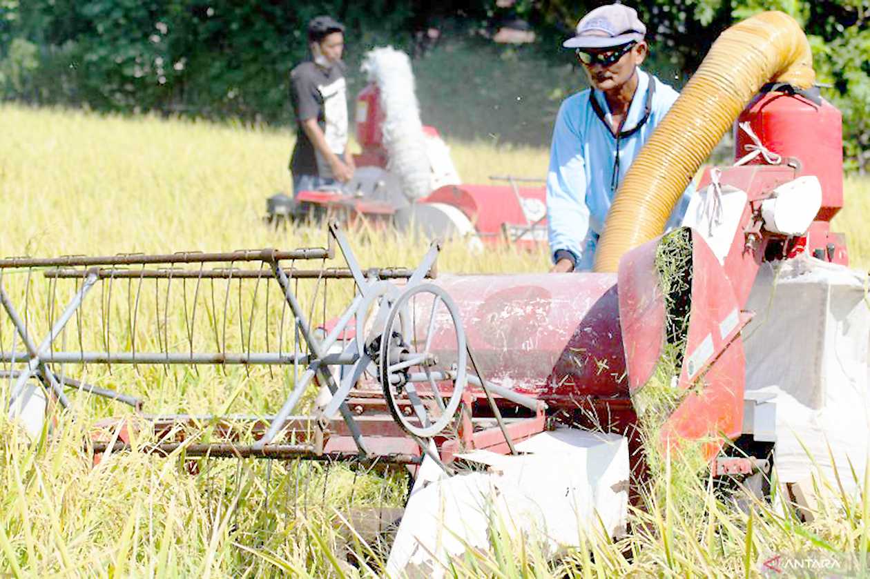 Gubernur Jatim dorong petani Situbondo panen gunakan teknik mekanisasi