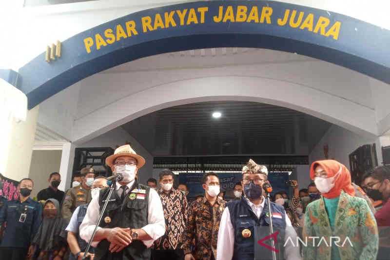 Gubernur Ridwan Kamil Resmikan Dua Pasar Tradisional di Cirebon