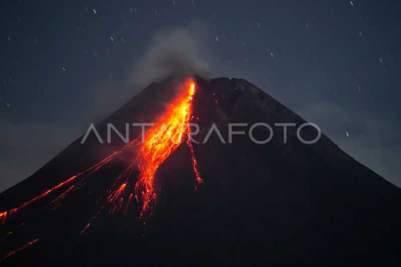 Gunung Merapi Luncurkan Guguran Lava 4 Kali Sejauh 1,2 Km