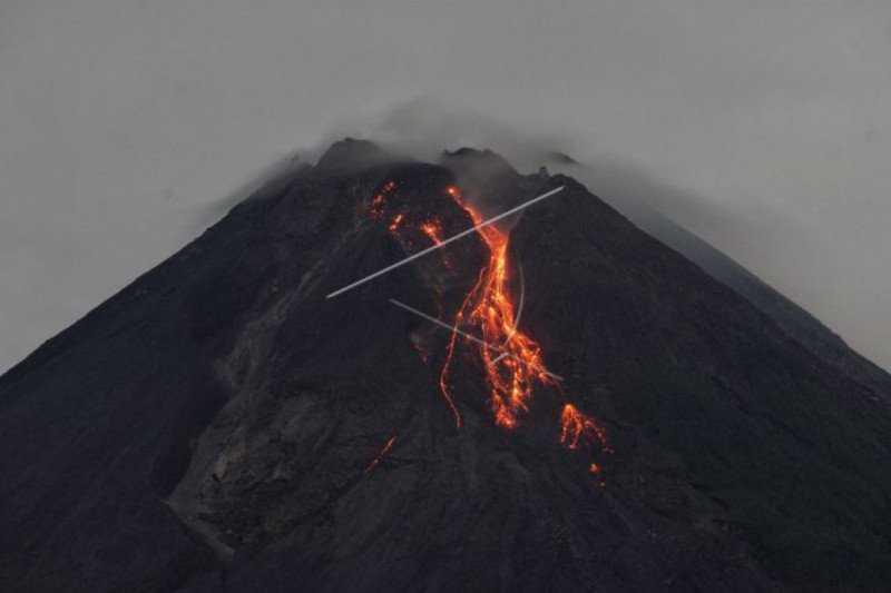 Gunung Merapi Meluncurkan 20 Kali Guguran Lava Pijar