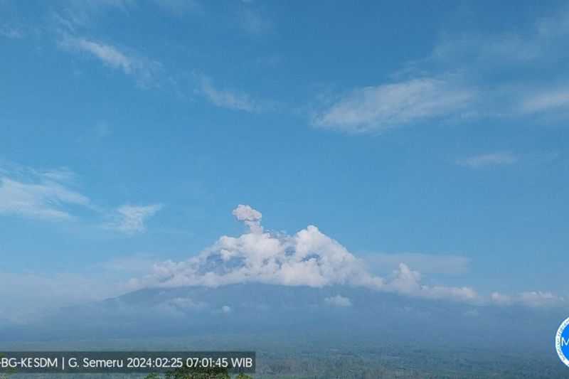 Gunung Semeru Kembali Erupsi dengan Letusan Setinggi 900 Meter