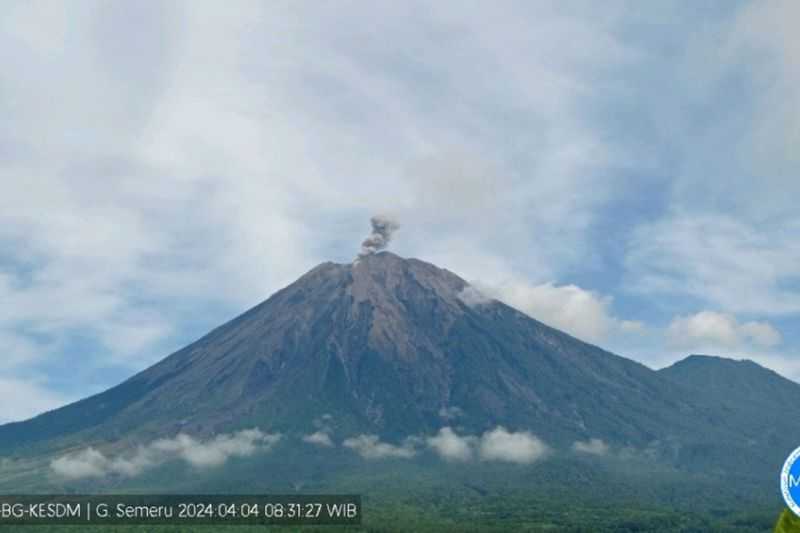 Gunung Semeru Kembali Lontarkan Abu Vulkanik