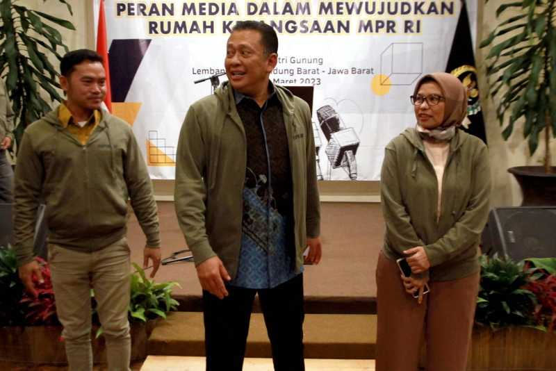 Hadiri Press Gathering MPR, Bamsoet Respon Sejumlah Isu Aktual