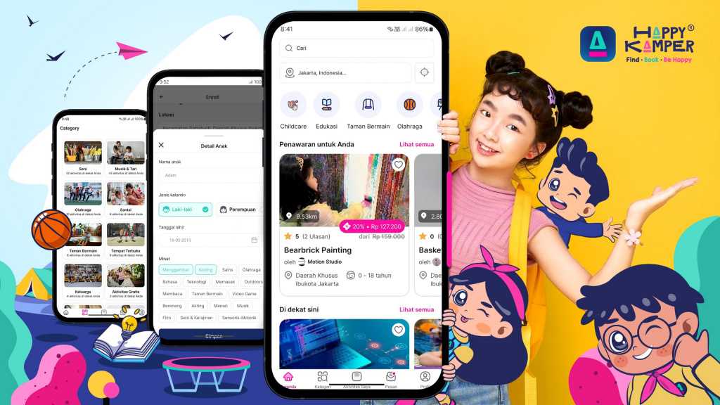 Happy Kamper: Pelopor Pertama Aplikasi Pencari  Berbagai Macam Aktivitas Anak 1