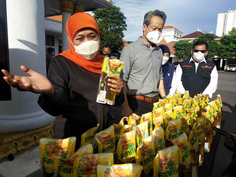 Harga Minyak Goreng di Jatim Belum Sesuai HET