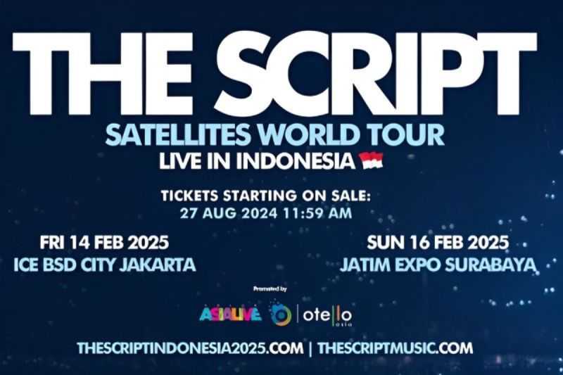 Harga Tiket Konser The Script di Jakarta dan Surabaya