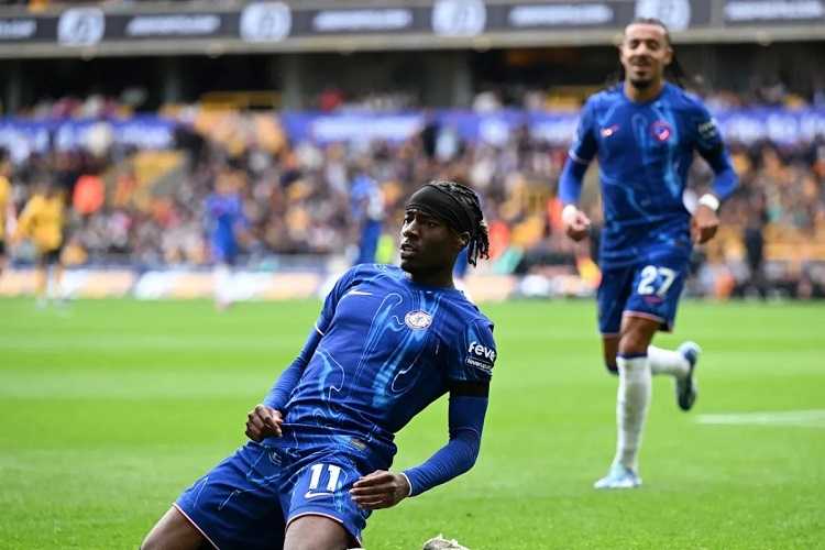 “Hat-trick' Noni Madueke Warnai Kemenangan Chelsea Atas Wolves 6-2