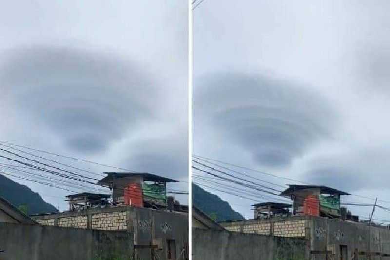 Heboh Awan Berbentuk UFO di Langit Jayapura, BMKG Bilang Begini