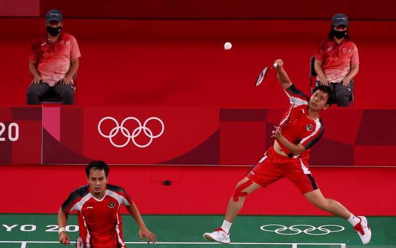 Hendra/Ahsan ke Perempat Final Olimpiade Tokyo dengan Status Juara Grup D