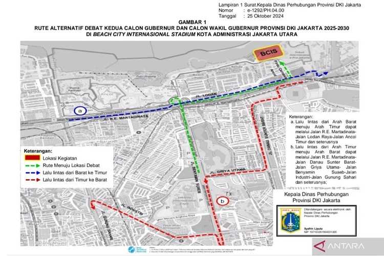 Hindari Ruas Jalan Ini, Berikut Rekayasa Lalu Lintas Saat Debat Kedua Pilkada di Jakarta Utara