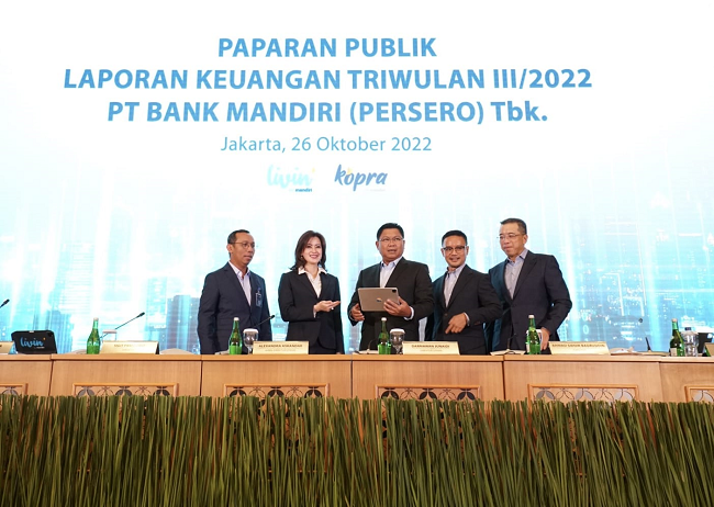 Hingga September 2022, Laba Bank Mandiri Tembus Rp30.7 Triliun dan Melampaui Profit 2021