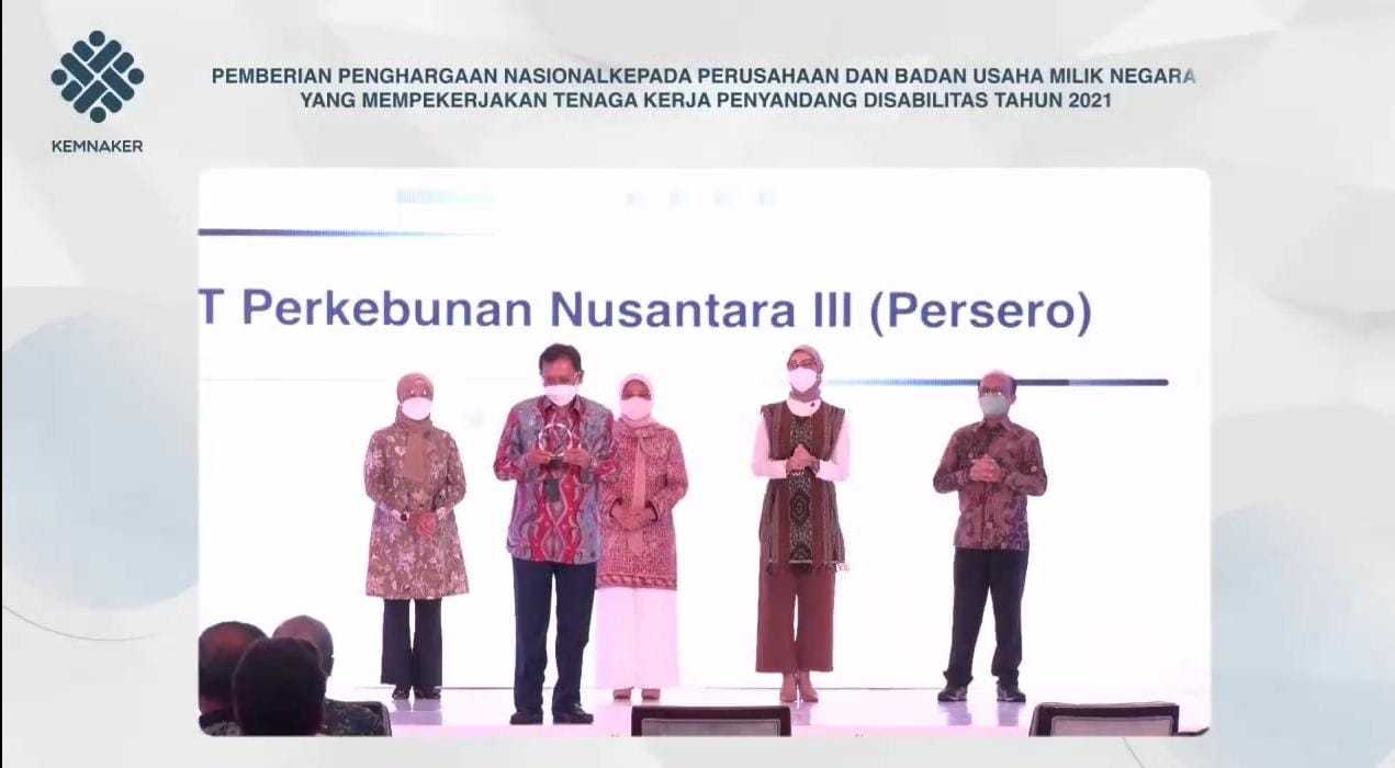 Holding Perkebunan Nusantara Raih Penghargaan dari Kemenaker