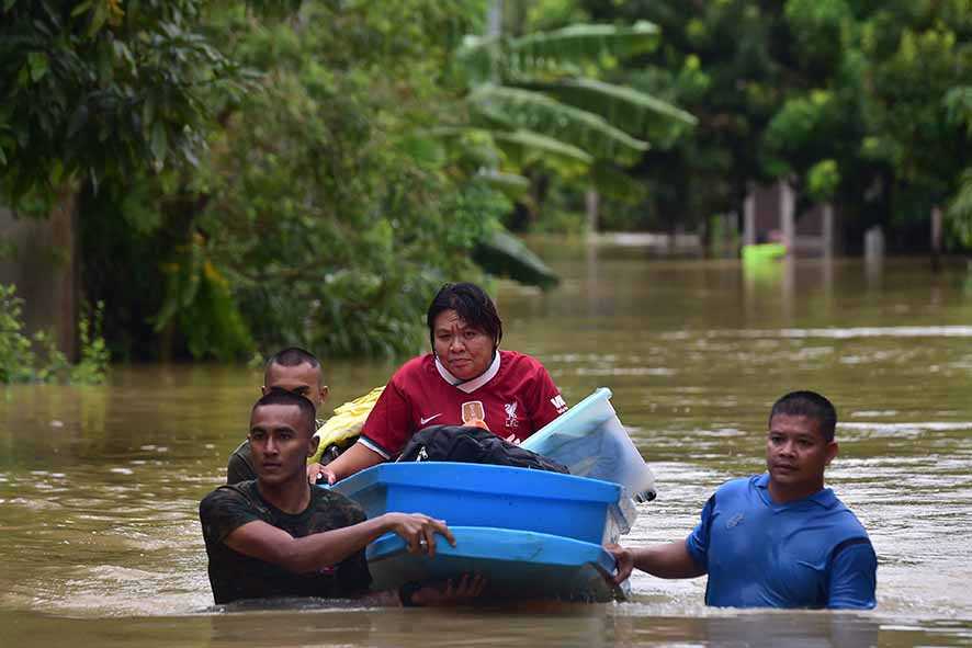 Hujan Lebat Sebabkan Banjir  di Thailand Utara