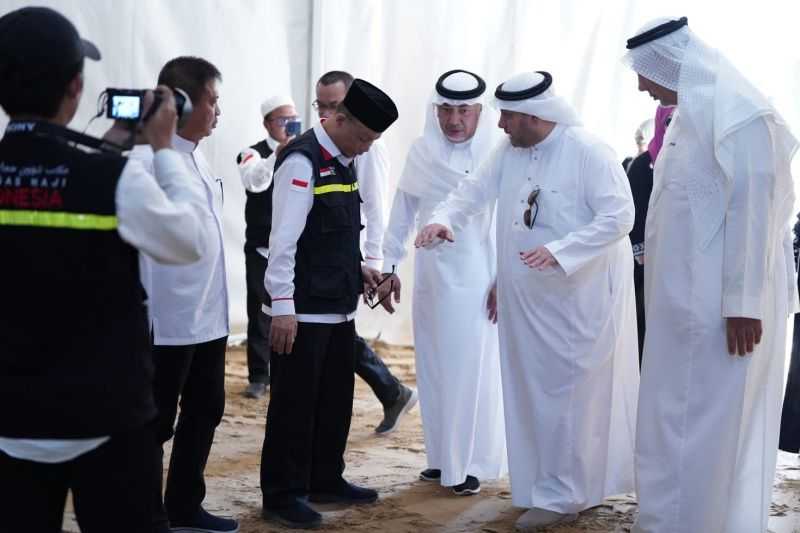 Ibadah Haji 2023, Tenda Jamaah Indonesia Sudah 80 Persen Terpasang di Arafah