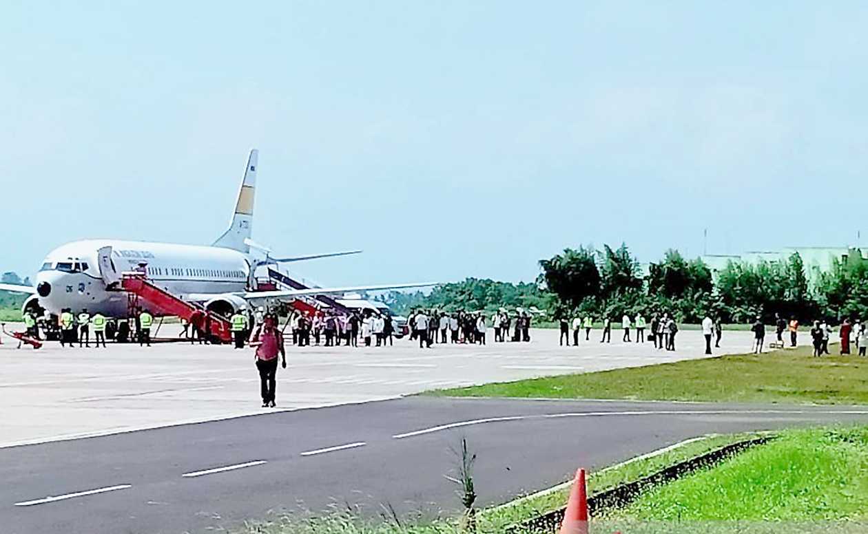 Ibu Negara Disambut Tari Gandrung saat Tiba di Banyuwangi