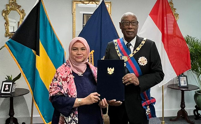 Indonesia dan Bahamas Sepakat Tingkatkan Kerja Sama dan Hubungan Bilateral Kedua Negara