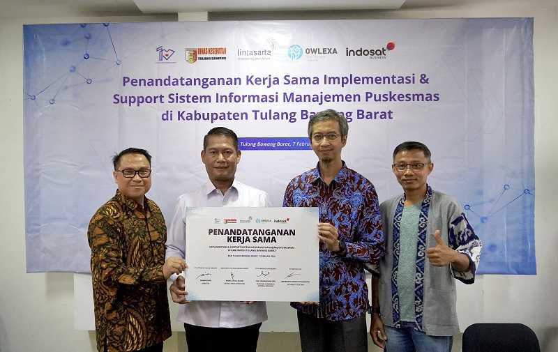 Indosat Digitalisasi Fasilitas Kesehatan Kabupaten Tulang Bawang Barat