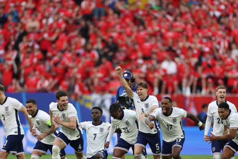 Inggris Tantang Belanda di Semifinal Piala Eropa Usai Singkirkan Swiss Lewat Adu Penalti