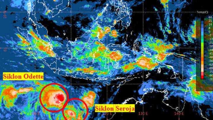 Ini Dampak dari Siklon Tropis Seroja dan Odette