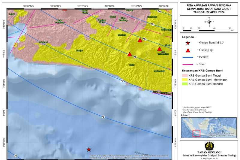 Ini Hasil Analisis Badan Geologi terkait Gempa Bumi di Garut