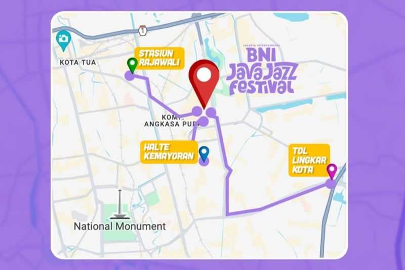 Ini Sejumlah Rute Transportasi Umum Menuju ke Lokasi Pelaksanaan BNI Java Jazz Festival 2024