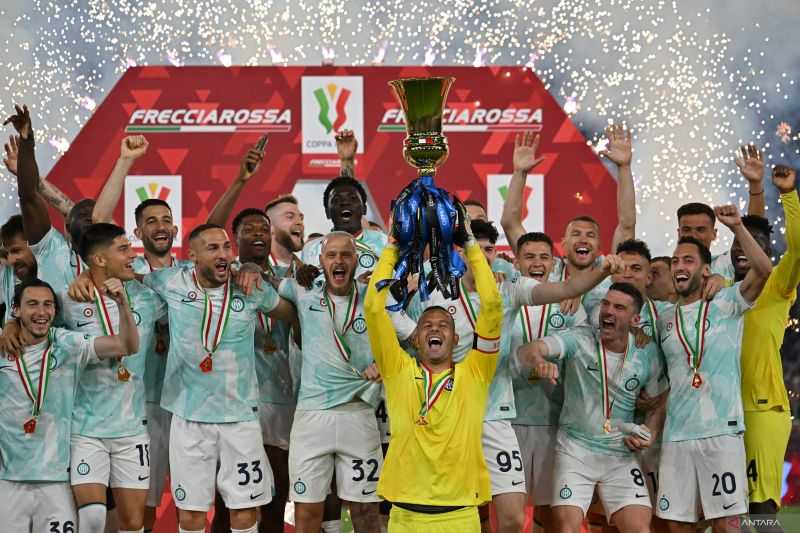 Inter Milan Juarai Coppa Italia Berkat Dua Gol Lautaro Martinez
