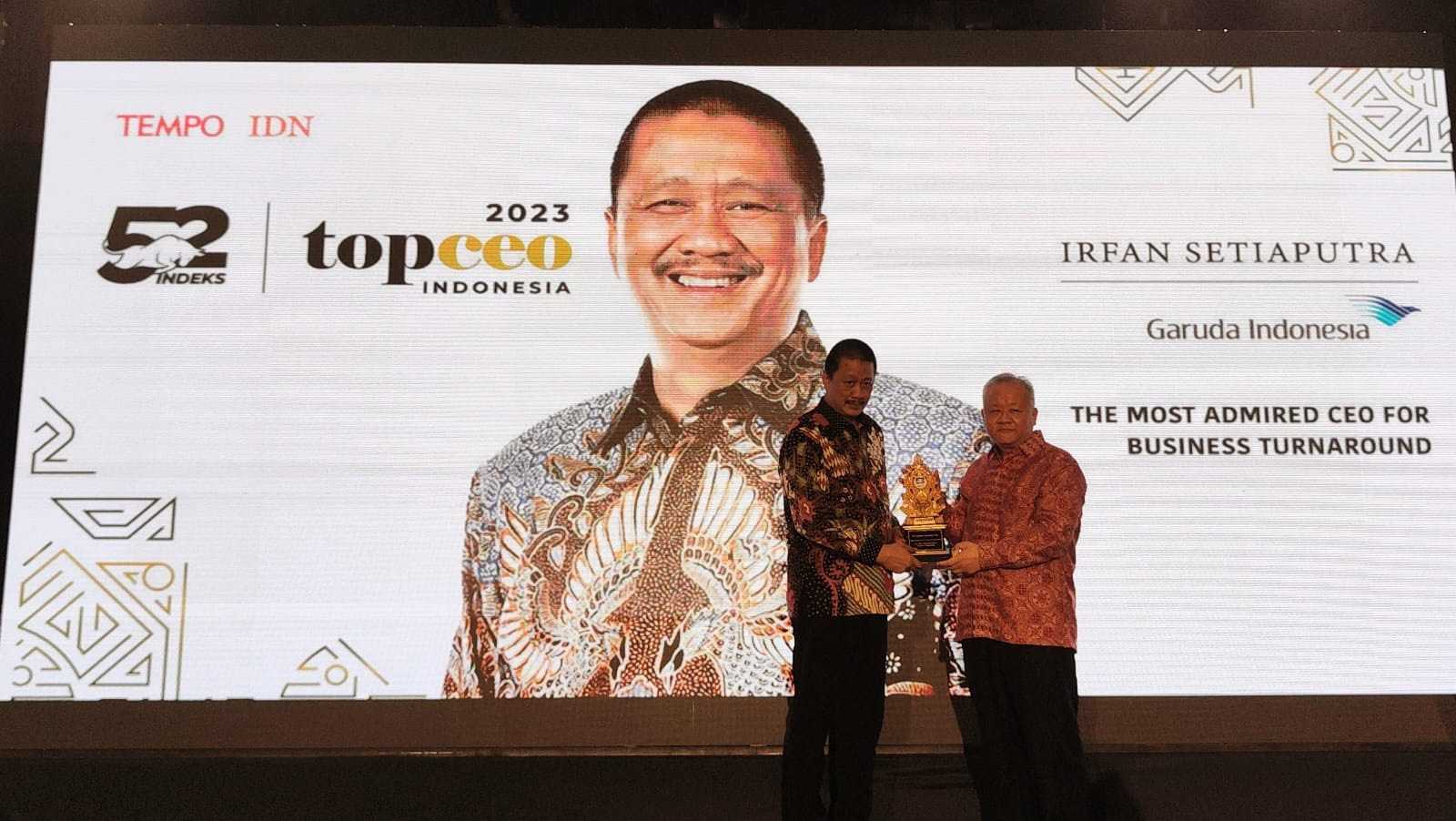 Irfan Setiaputra Dinobatkan sebagai The Most Admired CEO 