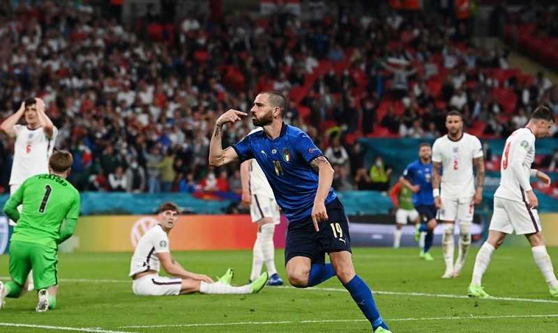 Jadi Pencetak Gol Tertua, Bonucci Star of the Match Final Piala Eropa 2020